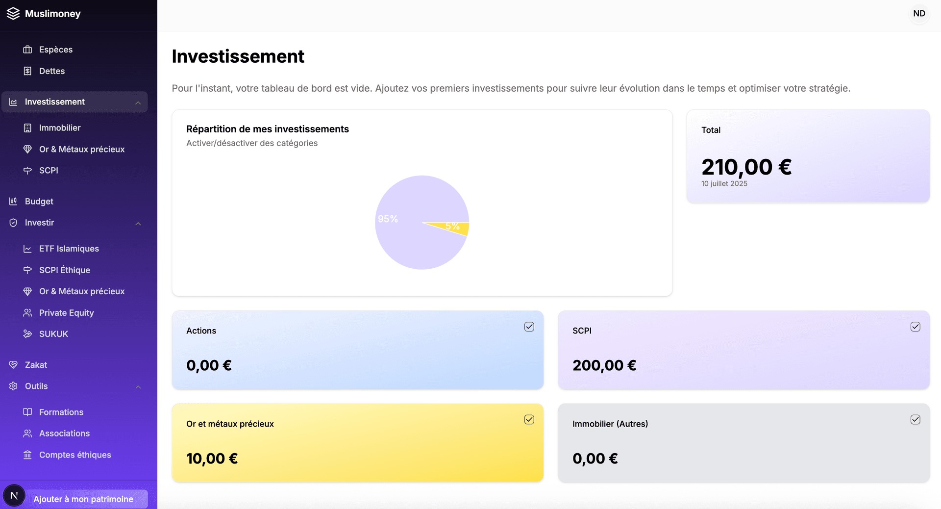 Dashboard HalalWealth